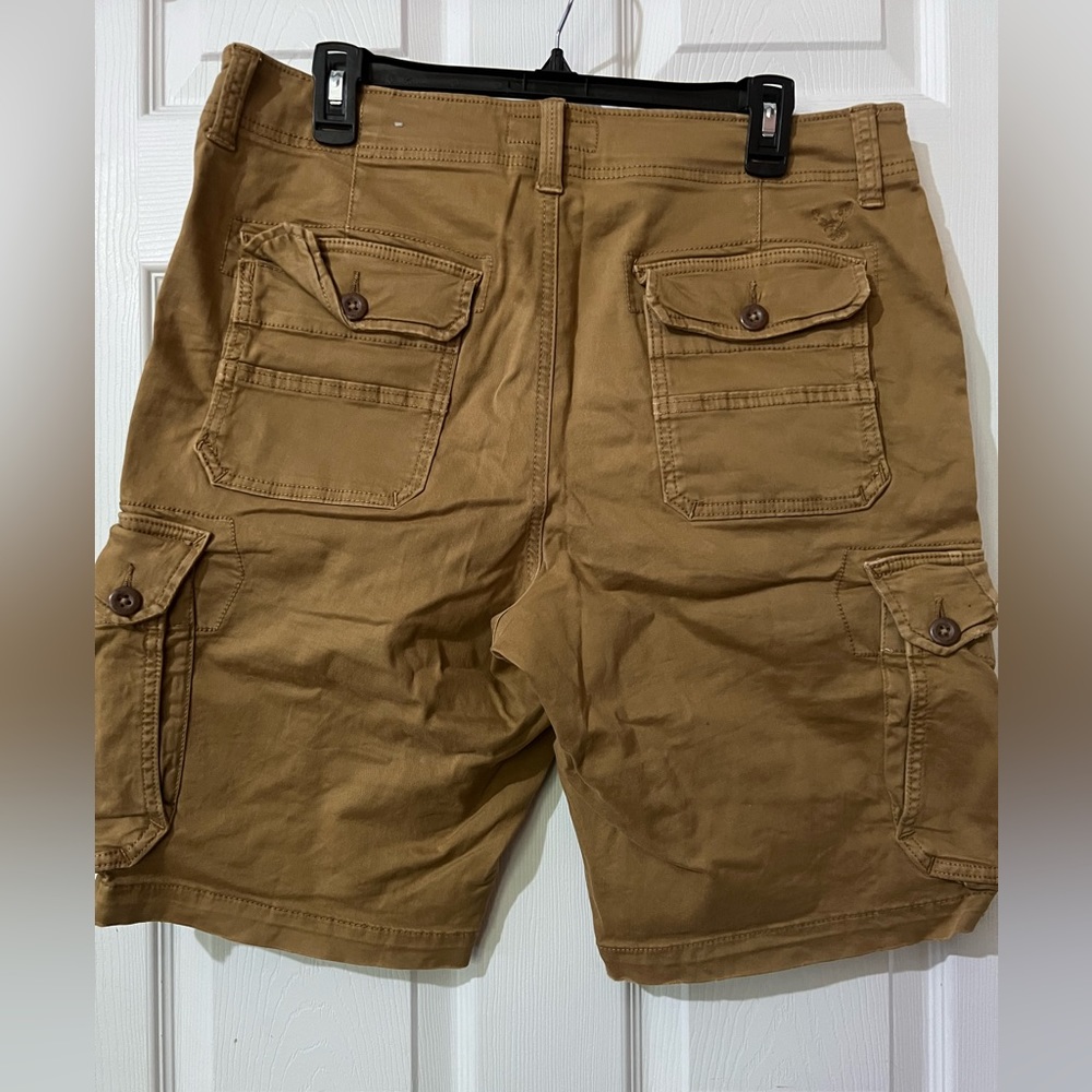 Mens stretch cargo shorts
